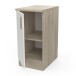 Unterschrank >Origan< in Kronberg Eiche/ matt weiss - 40x85x60 (BxHxT)