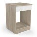 Herdumbauschrank >Origan< in Kronberg Eiche/ matt weiss - 60x85x60 (BxHxT)