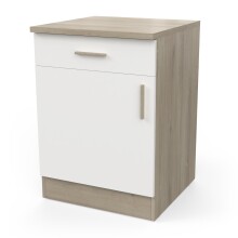 Unterschrank >Origan< in Kronberg Eiche/ matt weiss...