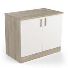 Unterschrank >Origan< in Kronberg Eiche/ matt weiss...