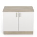 Unterschrank >Origan< in Kronberg Eiche/ matt weiss - 100x85x60 (BxHxT)