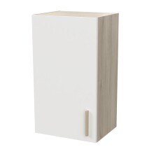 Hängeschrank >Origan< in Kronberg Eiche/ matt weiss - 40x70x30cm (BxHxT)