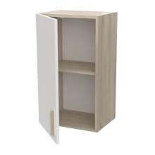 Hängeschrank >Origan< in Kronberg Eiche/ matt weiss - 40x70x30cm (BxHxT)
