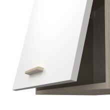 Hängeschrank >Origan< in Kronberg Eiche/ matt weiss - 60x42x30cm (BxHxT)