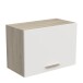 Hängeschrank >Origan< in Kronberg Eiche/ matt weiss - 60x42x30cm (BxHxT)