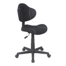 Bürostuhl >Argonaut< in schwarz aus Stoff/Kunststoff - 57x82x58cm (BxHxT)