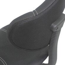 Bürostuhl >Argonaut< in schwarz aus Stoff/Kunststoff - 57x82x58cm (BxHxT)