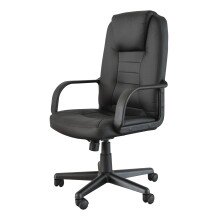Bürostuhl >Menelas< in schwarz - 60x101x58cm (BxHxT)
