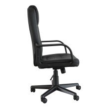 Bürostuhl >Menelas< in schwarz - 60x101x58cm (BxHxT)