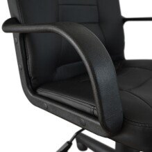 Bürostuhl >Menelas< in schwarz - 60x101x58cm (BxHxT)