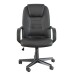 Bürostuhl >Menelas< in schwarz - 60x101x58cm (BxHxT)
