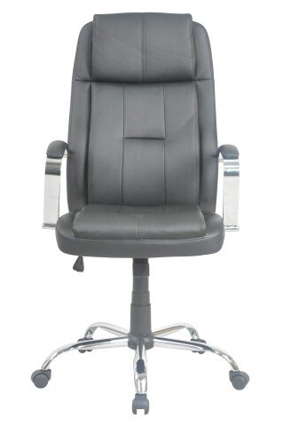 Schreibtischstuhl >Chromo< in schwarz - 62x116x71cm (BxHxT)