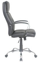 Schreibtischstuhl >Chromo< in schwarz - 62x116x71cm (BxHxT)