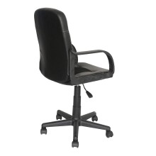 Bürostuhl >Kano< in schwarz aus Polyester/PU/Schaumstoff - 58x89x54cm (BxHxT)
