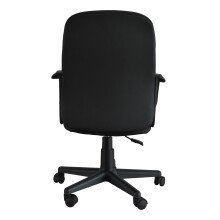 Bürostuhl >Kano< in schwarz aus Polyester/PU/Schaumstoff - 58x89x54cm (BxHxT)