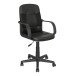 Bürostuhl >Kano< in schwarz aus Polyester/PU/Schaumstoff - 58x89x54cm (BxHxT)