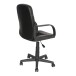 Bürostuhl >Kano< in schwarz aus Polyester/PU/Schaumstoff - 58x89x54cm (BxHxT)