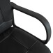Bürostuhl >Kano< in schwarz aus Polyester/PU/Schaumstoff - 58x89x54cm (BxHxT)