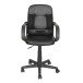 Bürostuhl >Kano< in schwarz aus Polyester/PU/Schaumstoff - 58x89x54cm (BxHxT)