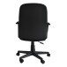 Bürostuhl >Kano< in schwarz aus Polyester/PU/Schaumstoff - 58x89x54cm (BxHxT)