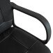 Bürostuhl >Kano< in schwarz aus Polyester/PU/Schaumstoff - 58x89x54cm (BxHxT)