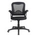 Schreibtischstuhl >Tefera< in schwarz aus Mesh/Schaumstoff/PU - 68x88x66 (BxHxT)