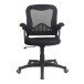 Schreibtischstuhl >Tefera< in schwarz aus Mesh/Schaumstoff/PU - 68x88x66 (BxHxT)