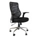 Bürostuhl >Surf< in schwarz aus Mesh/Schaumstoff - 65x105x67cm (BxHxT)
