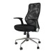 Bürostuhl >Surf< in schwarz aus Mesh/Schaumstoff - 65x105x67cm (BxHxT)