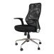 Bürostuhl >Surf< in schwarz aus Mesh/Schaumstoff - 65x105x67cm (BxHxT)