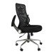 Bürostuhl >Surf< in schwarz aus Mesh/Schaumstoff - 65x105x67cm (BxHxT)