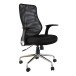 Bürostuhl >Surf< in schwarz aus Mesh/Schaumstoff - 65x105x67cm (BxHxT)