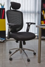 Schreibtischstuhl >Computech< in schwarz - 64x120x65 (BxHxT)