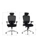 Schreibtischstuhl >Computech< in schwarz - 64x120x65 (BxHxT)