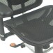 Bürostuhl >Upsilon< in schwarz aus Mesh/PU/Polyester - 65x121x60cm (BxHxT)
