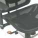 Bürostuhl >Upsilon< in schwarz aus Mesh/PU/Polyester - 65x121x60cm (BxHxT)