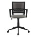 Schreibtischstuhl >Iceberg< in schwarz aus Mesh/PU/Polyester - 57x89x59 (BxHxT)