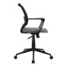 Schreibtischstuhl >Iceberg< in schwarz aus Mesh/PU/Polyester - 57x89x59 (BxHxT)