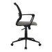 Schreibtischstuhl >Iceberg< in schwarz aus Mesh/PU/Polyester - 57x89x59 (BxHxT)