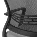 Schreibtischstuhl >Iceberg< in schwarz aus Mesh/PU/Polyester - 57x89x59 (BxHxT)
