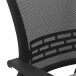 Schreibtischstuhl >Iceberg< in schwarz aus Mesh/PU/Polyester - 57x89x59 (BxHxT)