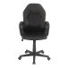 Schreibtischstuhl >Bogota< in schwarz aus PU/Polyester - 57x89x59cm (BxHxT)