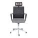 Schreibtischstuhl >Molitor< in schwarz aus PU/Mesh/Polyester - 59x108x59 (BxHxT)