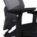 Bürostuhl >Manille< in schwarz aus PU/Mesh - 66x116x60cm (BxHxT)