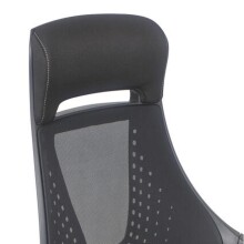 Schreibtischstuhl >Freetown< in schwarz aus PU/Schaumstoff - 62x116x63cm (BxHxT)