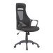 Schreibtischstuhl >Freetown< in schwarz aus PU/Schaumstoff - 62x116x63cm (BxHxT)