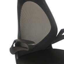 Bürostuhl >Themis< in schwarz/grau - 66x119x72 (BxHxT)