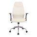 Schreibtischstuhl >Brontes< in weiss aus PU/Mesh/Polyester - 64x409x66cm (BxHxT)