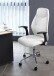 Schreibtischstuhl >Brontes< in weiss aus PU/Mesh/Polyester - 64x409x66cm (BxHxT)