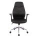 Schreibtischstuhl >Brontes< in schwarz aus PU/Mesh/Polyester - 64x409x66 (BxHxT)